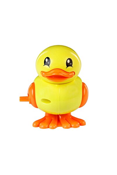 Numaca Kurmalı Yürüyen Kurmalı Oyuncak Ördek Sarı Renk Sevimli Ördek Oyun Ark...