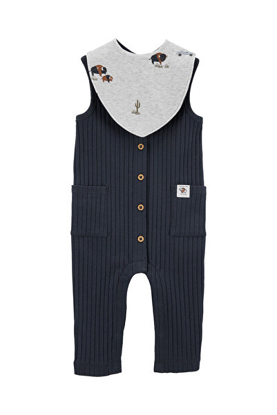 Carter's Erkek Bebek Tulum Önlük Set 2'li Paket Lacivert