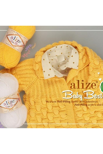 Alize Baby Best Anti Pilling Дитяча пряжа для в'язання (5 штук) - 40 Синій