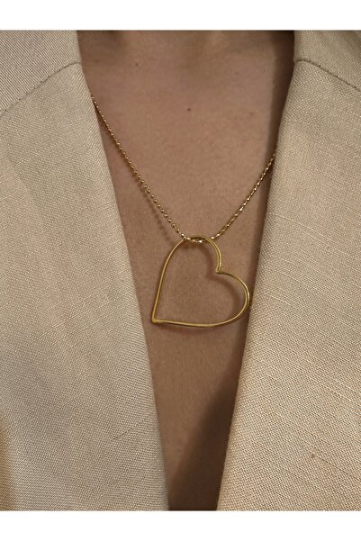 Okko Store Ball Chain Heart Necklace