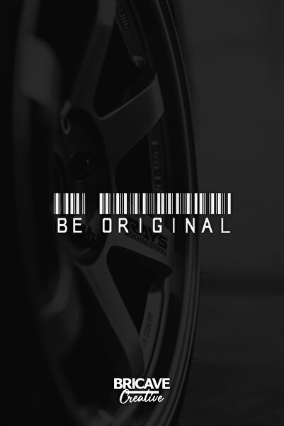 Bricave Be Original Etiket JDM Araba-Motosiklet Cam Etiket Sticker 19x4,5cm