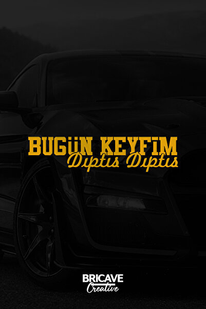 Bricave اليوم أنا Keyfim Dıptıs Dıptıs JDM ملصق تسمية الزجاج الأمامي للسيارة ...