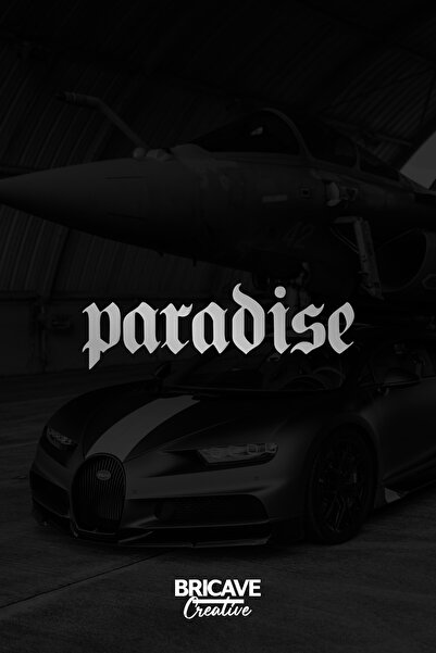 Bricave ملصق ملصق على الزجاج الأمامي للسيارة والدراجة النارية JDM بحروف الجنة...