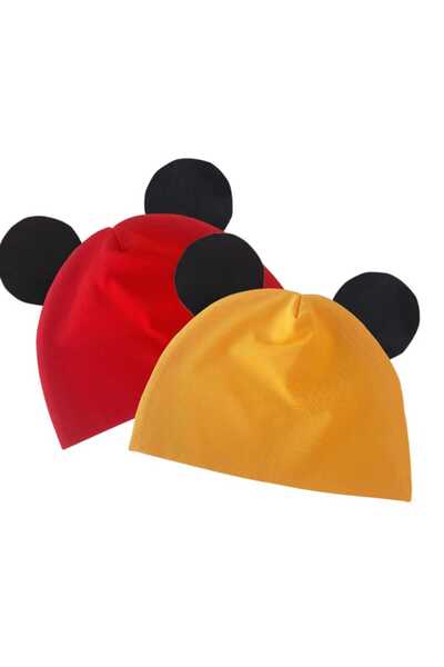 A Bunch 2'li Bebek Beresi,Kulaklı Bebek Beresi,Bebek Şapkası,Penye Bere,beret,uşaq papağı,uşaq beani,papaq