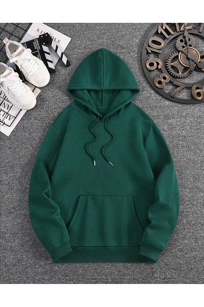 Elvino Φούτερ με στάμπα στην πλάτη Oversize Unisex με κουκούλα