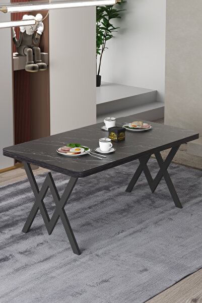 Cosargroup Parla Mutfak Yemek Masası W Metal Ayak 70x110 Mutfak Yemek Masası