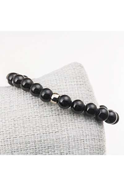 Taşta Moda سوار حجر التورمالين الأسود - 8 ملم