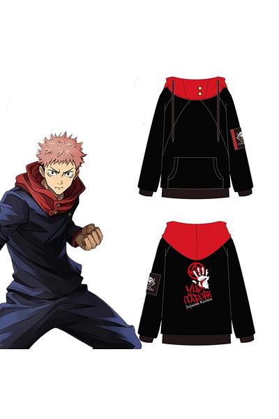 Köstebek Anime Jujutsu Kaisen Hoodie Itadori Yuji Cosplay Hooded
