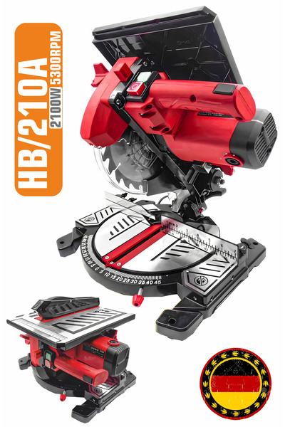 Lieber German Makstar 1100 Watt 210 Mm Bakır Sargılı Motor Alttan Üstten Tabl...