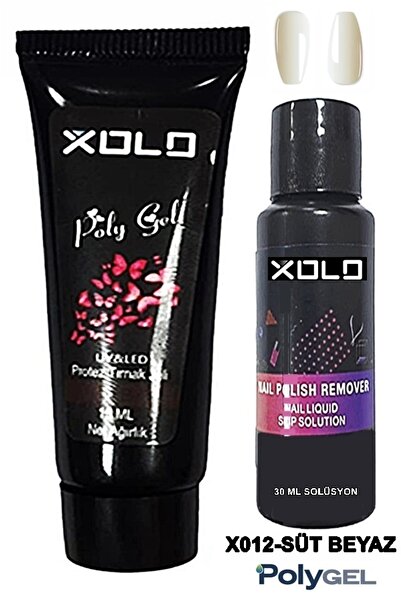xolo Polijel Oje ve Polijel Solüsyon İkili Set Jel Polijel Poly Gel Polygel S...