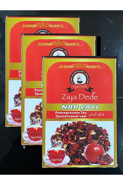 Ziyadede Ziya Dede Pomegranate Tea 150 Gr x 3 Pieces