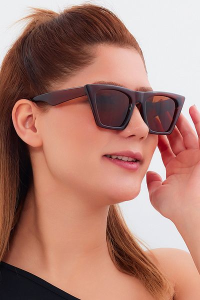 LUPİX CORNERED CAT EYE WOMEN'S SUNGLASSES