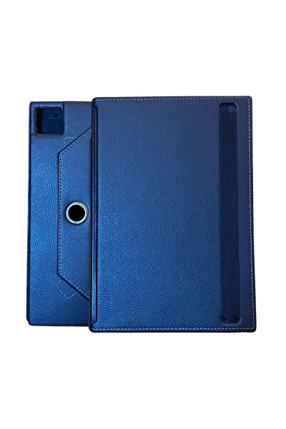 Fuchsia TCL Nxtpaper 11 inç Uyumlu 360 Dönebilen Deri Standlı Universal Tablet Kılıfı