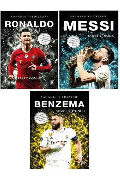 Parodi Yayınları Futbol Sahanın Yıldızları RONALDO - MESSİ - BENZEMA ( Poster...