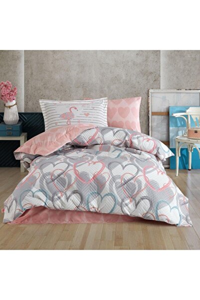 Hobby Tek kişilik Kapitone Nevresim Takımı Diana Gri