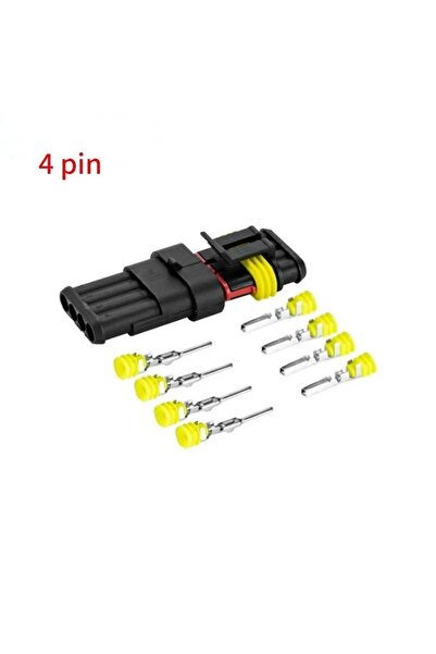 Daier Ic-266w Su Geçirmez Araç Konnektörü 15mm 4 Pinli