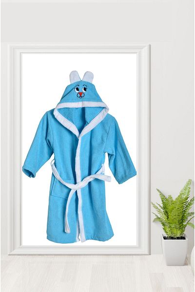 NUR TEKSTİL Nur Textile Children's Bathrobe