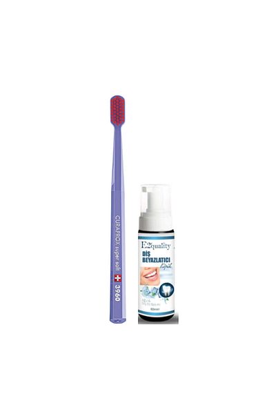 Curaprox CS 3960 Super Soft Toothbrush - Tooth Whitening Foam Gift