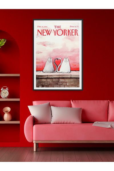HOMEPACK Pictură în serie New Yorker cu un singur cadru Pictură poster de artă modernă TK/509