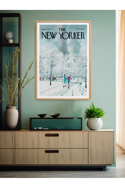 HOMEPACK Tekli Çerçeveli New Yorker Seri Tablo Modern Art Poster Tablo TK/508