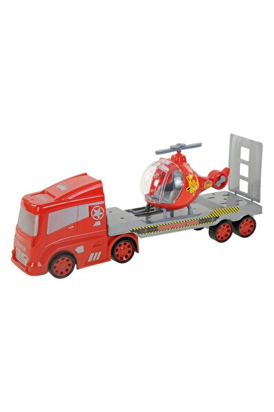 King Toys Boxed Helicopter Carrier Truck