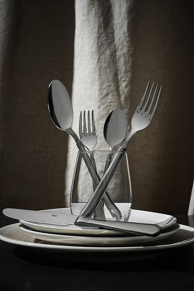 Hisar Millennium 36 Piece Steel 6 Person Fork Spoon Knife Set