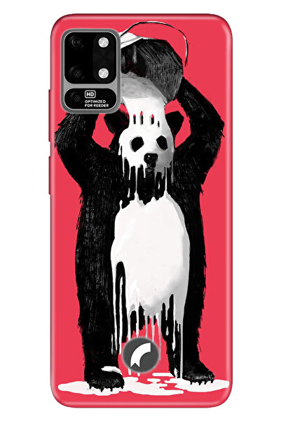 Reeder S19 Max Kılıf Silikon Desenli Resimli Kapak Panda Kingo