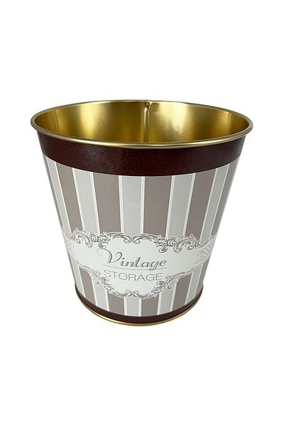 EVLE Metal Popcorn Box - Popcorn Bucket 13.5 Cm, Elegance Er149-8b