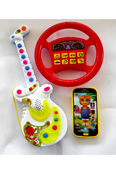 Numaca Pilli Sesli Müzikli Oyuncak Gitar Oyuncak Tom Telefon Müzikli Oyuncak ...