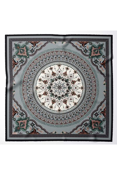 hijabchi Eșarfă Sura Rayon Mătăsoasă Dimensiune Mare - Verde Apă - 120 X 120 Cm