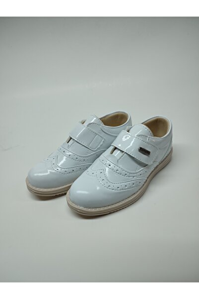 Rose Club Kids White Patent Leather Boys' Classic Shoes