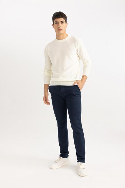 DeFacto Vysoké Slim Fit keprové kalhoty s kapsami, Slim Fit B1874Ax23Au