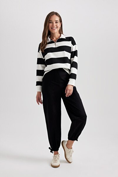 DeFacto Beli Paçası Lastikli Geniş Paça Jogger Pantolon B7131ax23wn