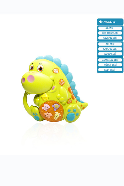 Dinosaur Baby Piano with Sound Lights and Music 15cm