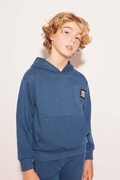 DeFacto Boy Oversize Wide Fit Hooded Sweatshirt A6586A823Wn