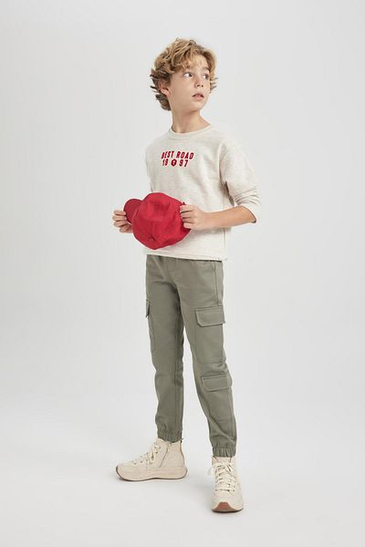 DeFacto Chlapecké kalhoty Cargo Jogger Standard s texturou A9344A823Wn