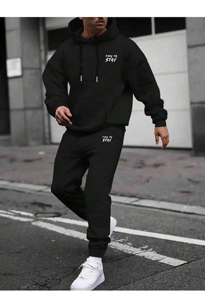 FULL TOLERANCE TIME TO STAY PRINTED BLACK BOTTOM TOP SET