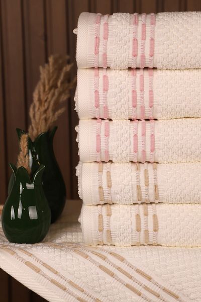 Özdilek Bronie 6-Piece Cotton Water Absorbency High 50*90 Hand Face Towel