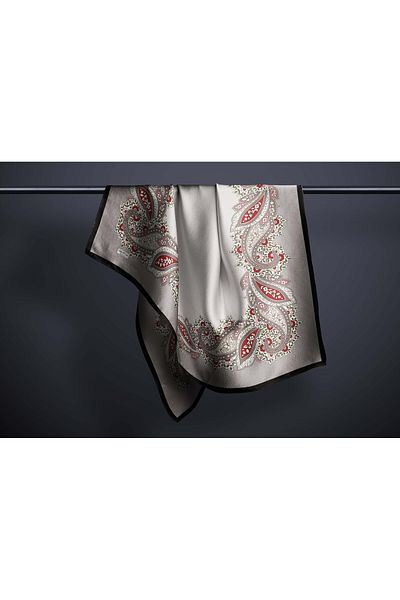 hijabchi Μεγάλο μεταξένιο κασκόλ Sura Rayon - Mink - 120 X 120 cm