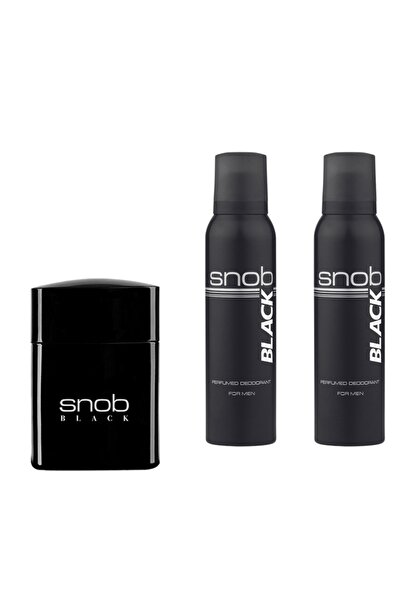 Snob Erkek Black Edt For Men 100 ml + 2 Adet 150 ml Deodorant