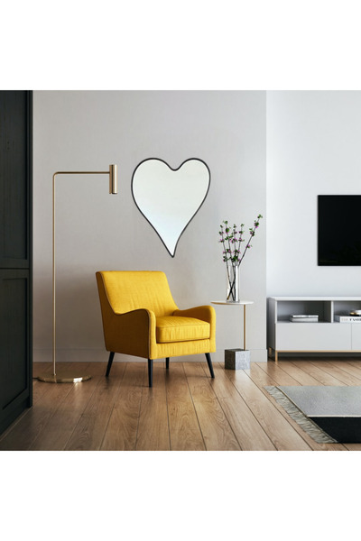 Fkctasarım Kalpli Duvar Dekor Aynası