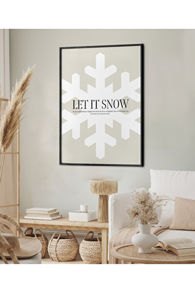 HOMEPACK Картина със снежинка в една рамка, модерен плакат, TK/401