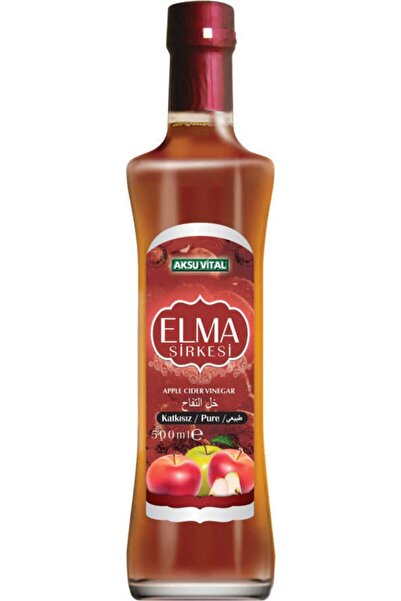Aksu Vital Organik Elma Sirkesi 500 Ml %100 Doğal
