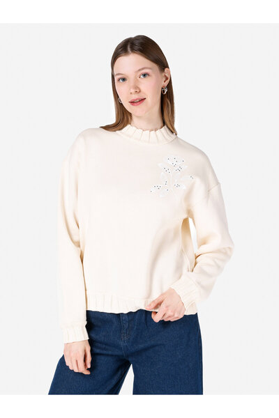 Colin's Ekru Kadın Sweatshirt