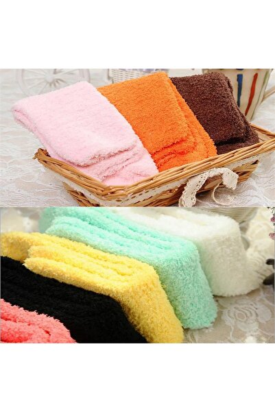 çorapmanya 6 Pairs Women's Multicolor Winter Wool Sleeping Socks