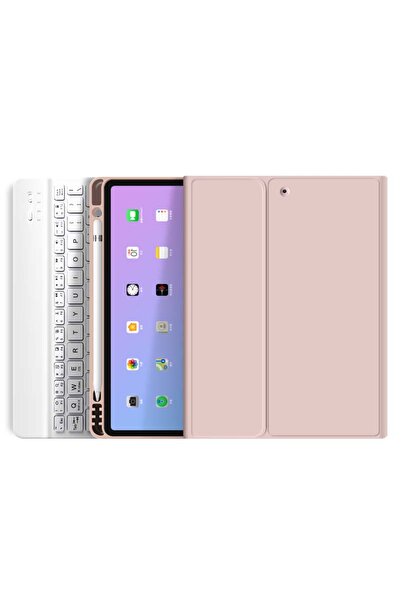 TEKNETSTORE Ipad Air 5. Nesil 10.9 Inç M1 2022 Uyumlu Bluetooth Klavyeli Kılıf Kalem Bölmeli (TÜRKÇE KLAVYE)