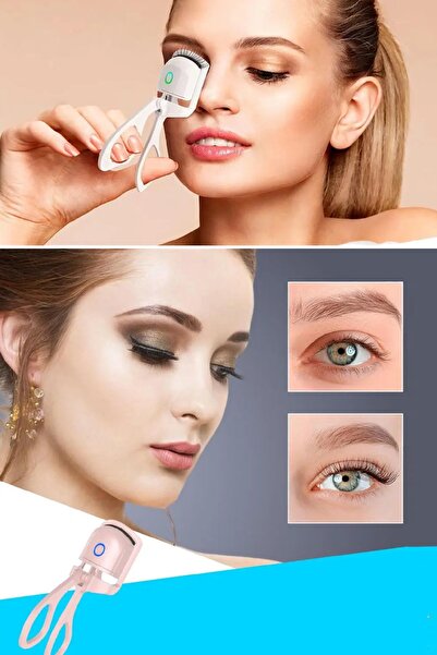 Uniquem Elektrikli Kirpik Kıvırıcı Isıtıcılı Kirpik Kıvırıcı Sabitler Kıvırır...