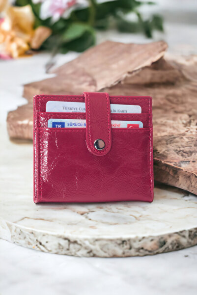 dericom Women's Stylish and Functional Minimal Loose Card Holder Durable Red ...