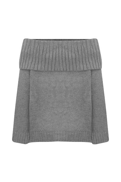Açelya Okcu Madonna Collar Wool Women's Knitwear Sweater