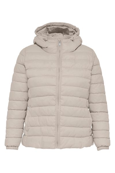 Only Carmakoma Palton de damă crem CARTAHOE HOOD JACKET OTW NOOS